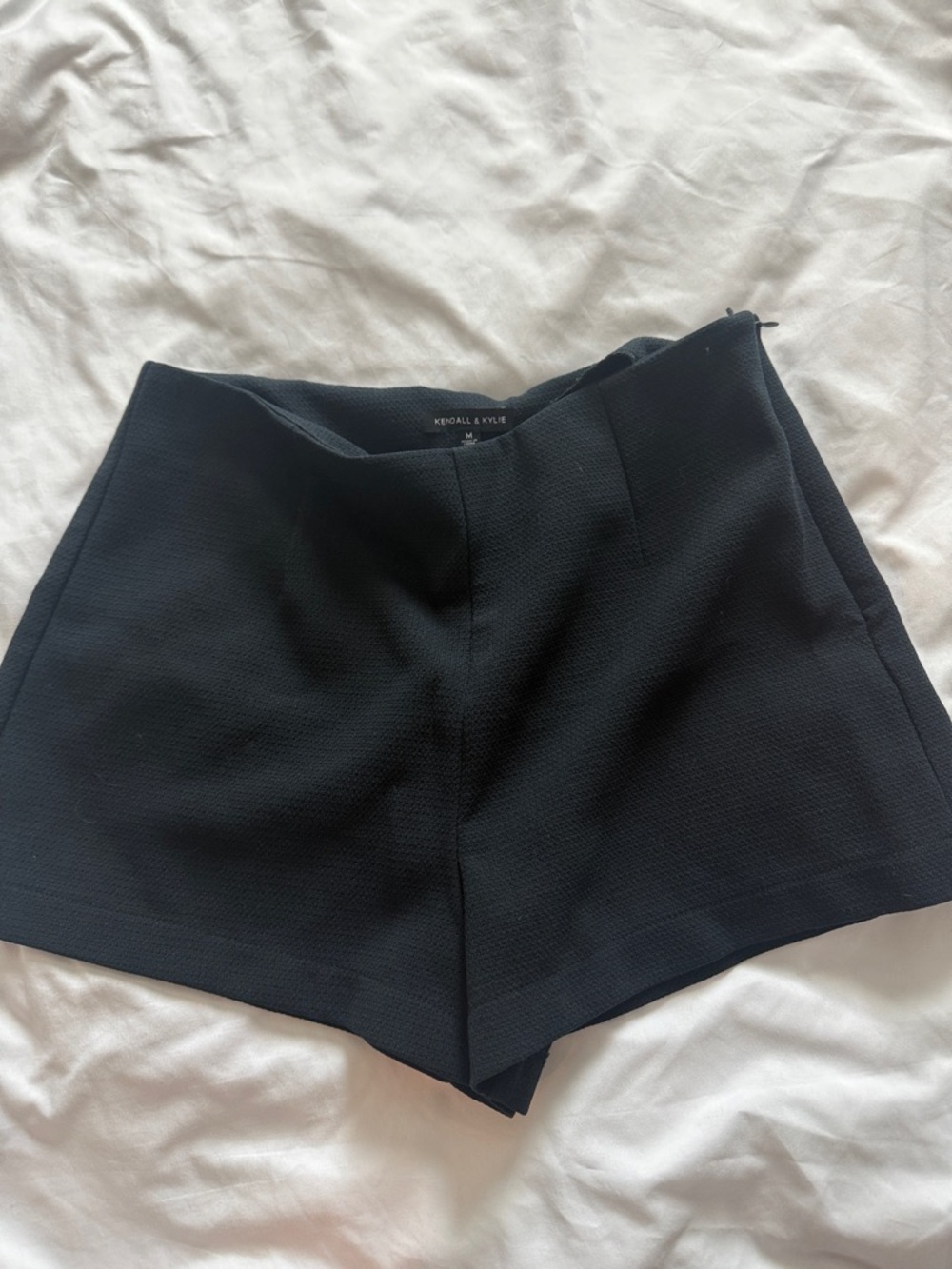 Kendall & Kylie Black High-Waist Tailored Shorts
